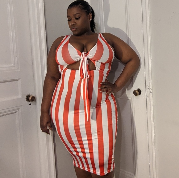 Dresses & Skirts - Sexy Striped Bodycon